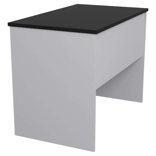 Офисный стол СТ-45 цвет Серый-Черный 100/60/76 см