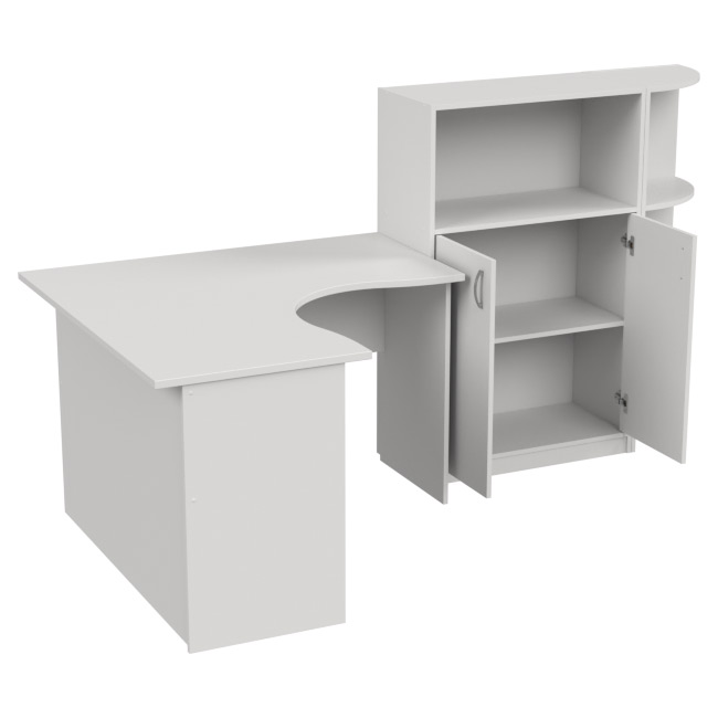 Комплект офисной мебели КП-10 цвет Белый