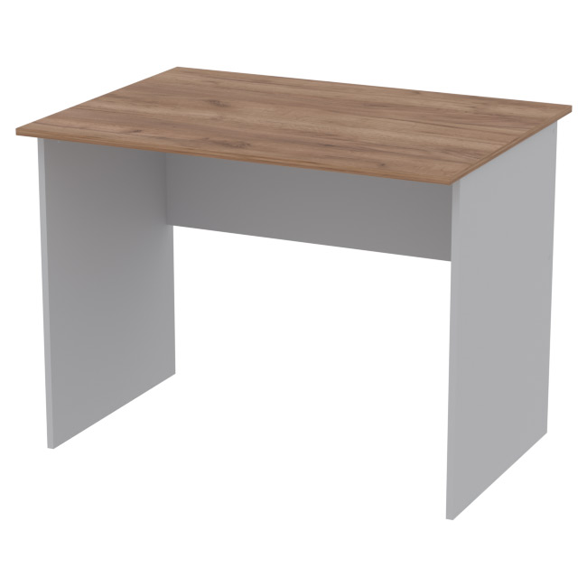 Офисный стол СТ-2 цвет Серый+Дуб Крафт 100/73/75,4 см
