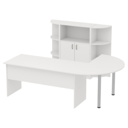 Комплект офисной мебели КП-13 цвет Белый