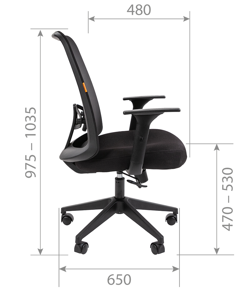 Офисное кресло CHAIRMAN 535 LT черный