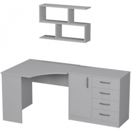 Комплект офисной мебели КП-18 цвет Серый