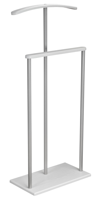 Вешалка костюмная Дэви 1 металлик/белый
