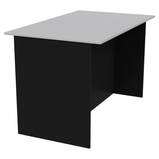 Переговорный стол для офиса СТСЦ-4 Черный+Серый 120/73/75,5