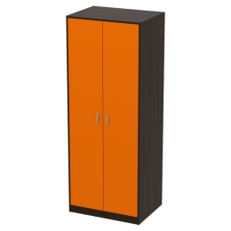 Шкаф для одежды ШО-6 цвет Венге+Оранж 77/58/200 см