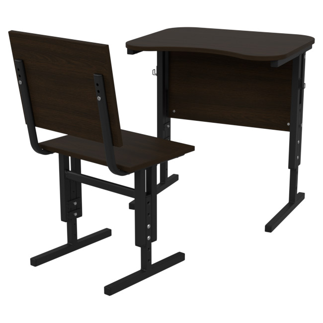 Комплект ученический цвет Венге ПЭ-1+СМ-3 купить в Москве Комплект ученический цвет Венге ПЭ-1+СМ-3