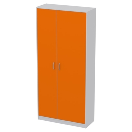 Шкаф для одежды ШО-7 цвет Серый+Оранж 93/37/200 см