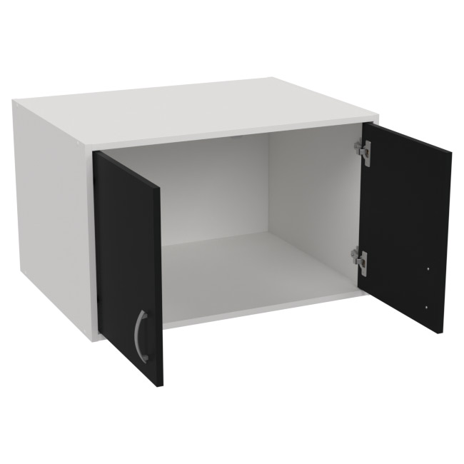 Антресоль АН-06 цвет Белый + Черный 77/58/50