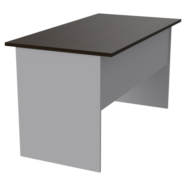 Офисный стол СТ-48 цвет Серый+Венге 140/73/76 см