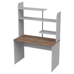 Компьютерный стол СК-12 Серый+Крафт 120/60/176 см