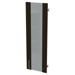 Дверь в рамке ДВ-62+С-17МВ Венге стекло графит 36,5/1,6/113,1