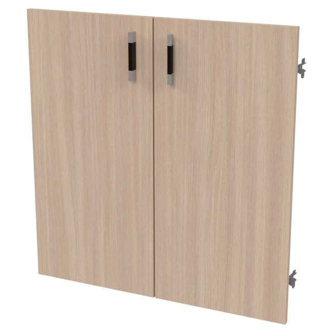 Двери низкие ДВ-45+С-28МВ Дуб молочный 73/1,6/74,8