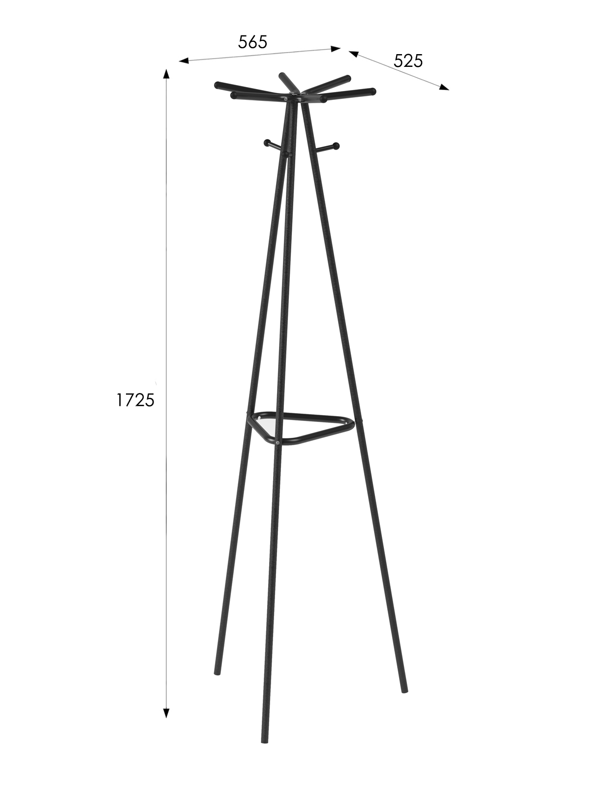 Вешалка напольная Галилео 217 черный