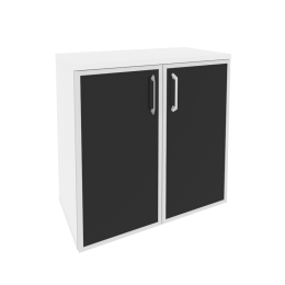 Шкаф низкий широкий O.ST-3.2 R black Белый бриллиант 80/42/823