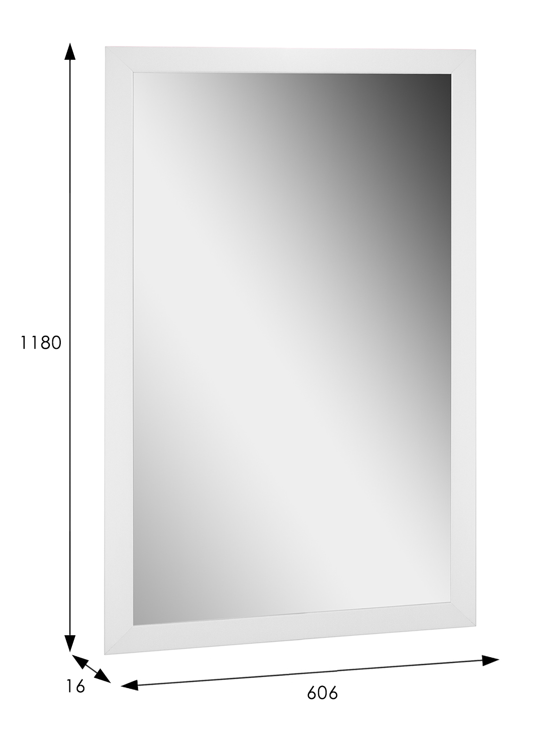 Зеркало настенное BeautyStyle 11 белый