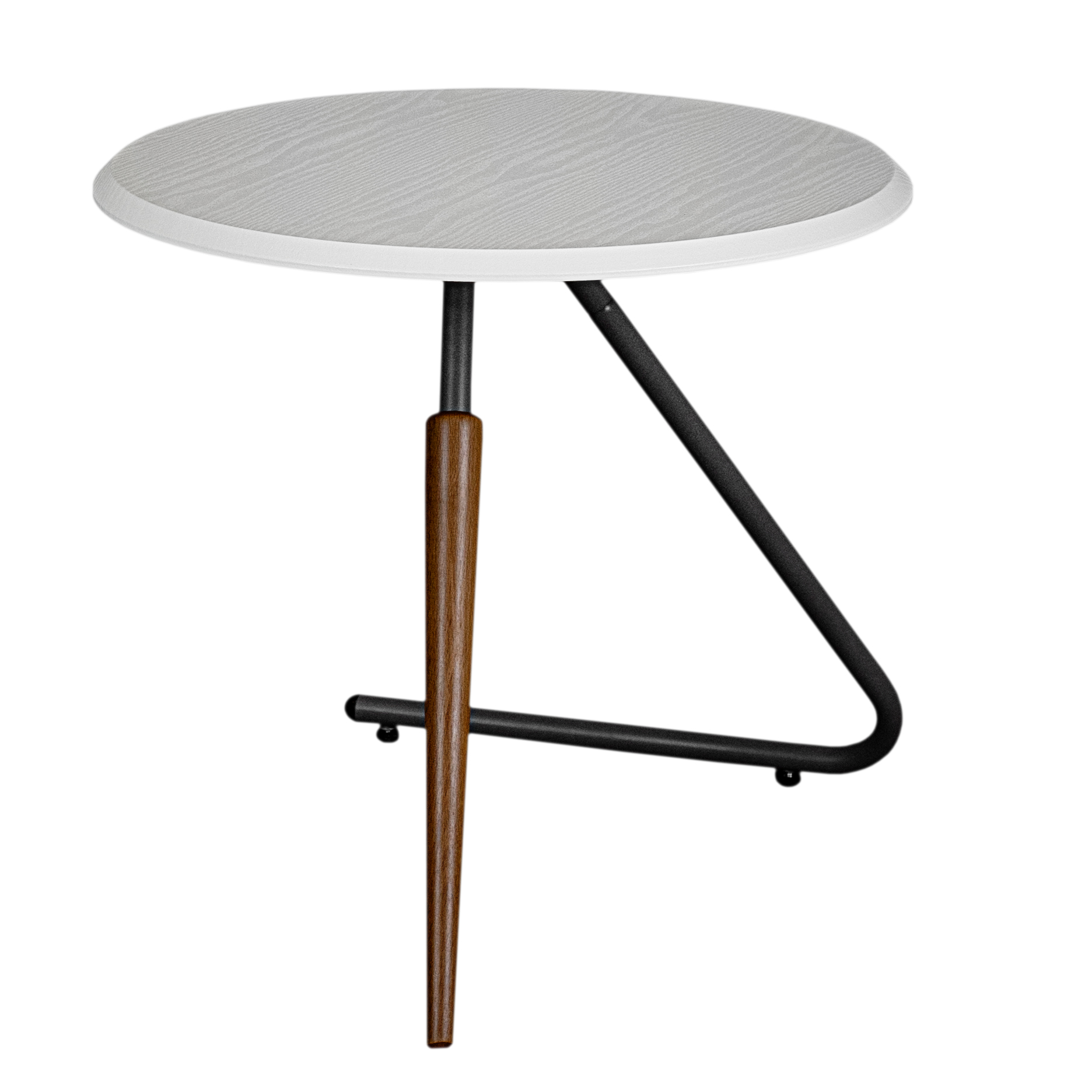 Стол журнальный Дуэт 7Н белый/серый бетон/бук