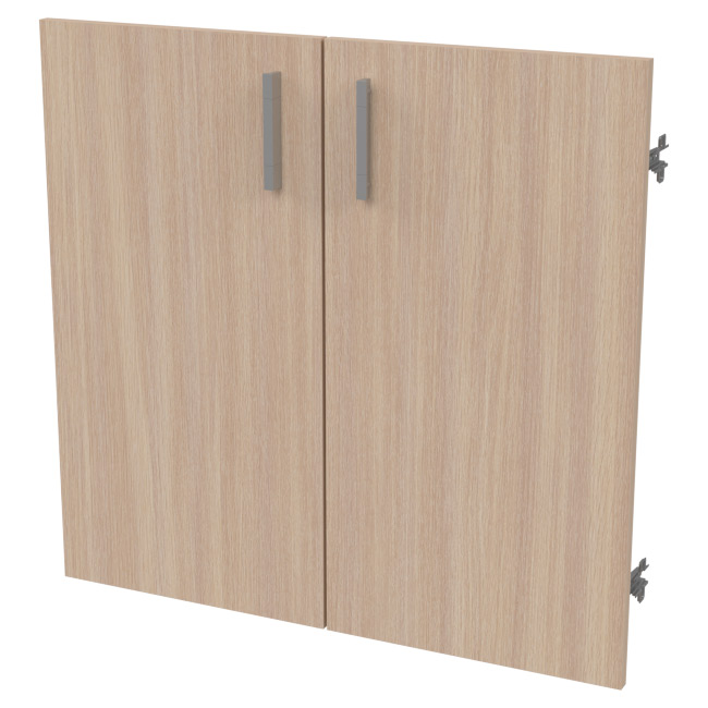 Двери низкие ДВ-42+С-28М Дуб молочный 68,6/1,6/65,8