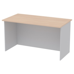 Офисный стол СТЦ-48 цвет Серый+Дуб Молочный 140/73/76 см
