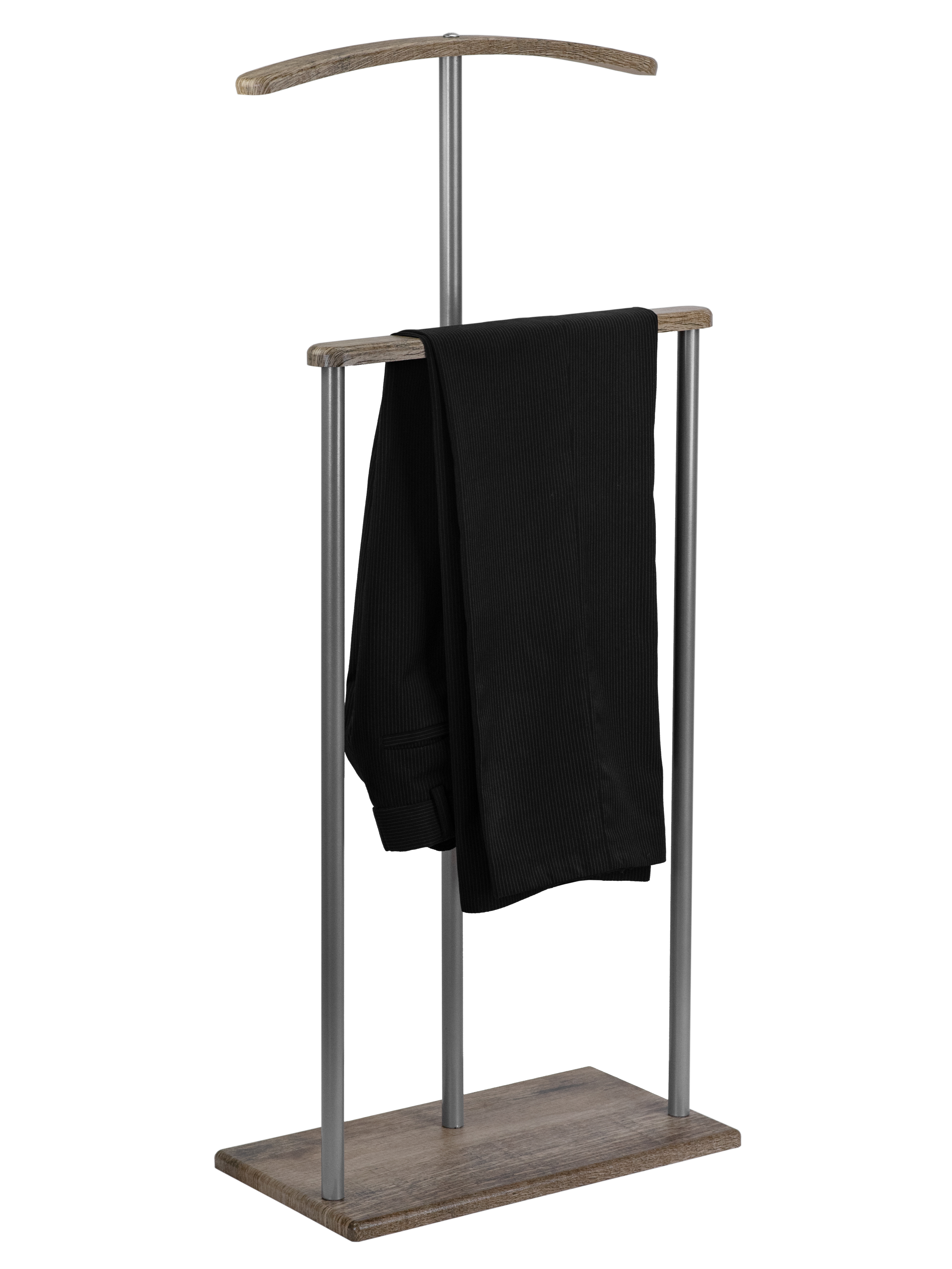 Вешалка костюмная Дэви 1 металлик/дуб крымский состаренный