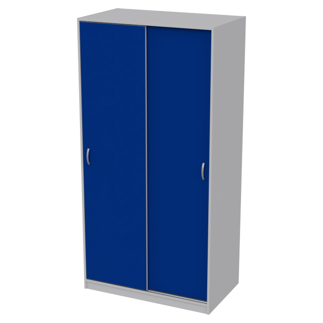 Шкаф для документов ШК-3 Цвет Серый+Синий 100/58/200 см