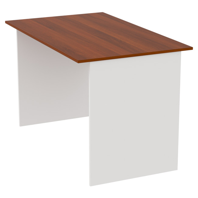 Офисный стол СТ-4 цвет Белый + Орех 120/73/75,4 см
