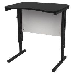 Заказать в Москве Парта школьная одноместная ЭРГО цвет Чёрный+Белый ПЭ-1 60/50/51-75 см Парта школьная одноместная ЭРГО цвет Чёрный+Белый ПЭ-1 60/50/51-75 см