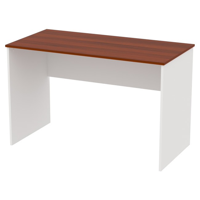Офисный стол СТ-3 цвет Белый+Орех 120/60/75,4 см