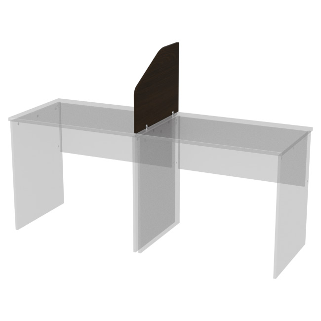 Перегородка для столов Э-59 цвет Венге 60/25-45 см