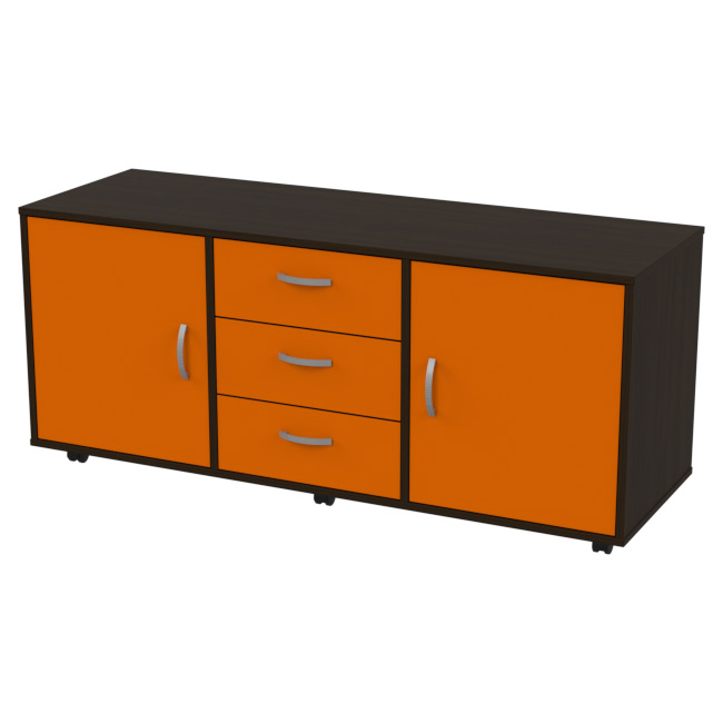 Греденция ТПР-12 цвет Венге+Оранж 135/45/60 см