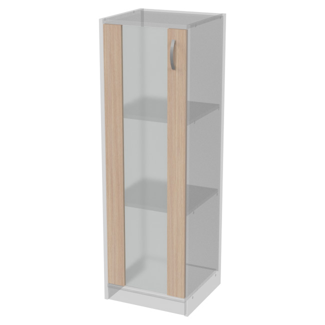 Дверь в рамке ДВ-62 Дуб Молочный стекло матовое 36,5/1,6/113,1