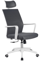 Кресло офисное RIVA A819 Серый/Белый