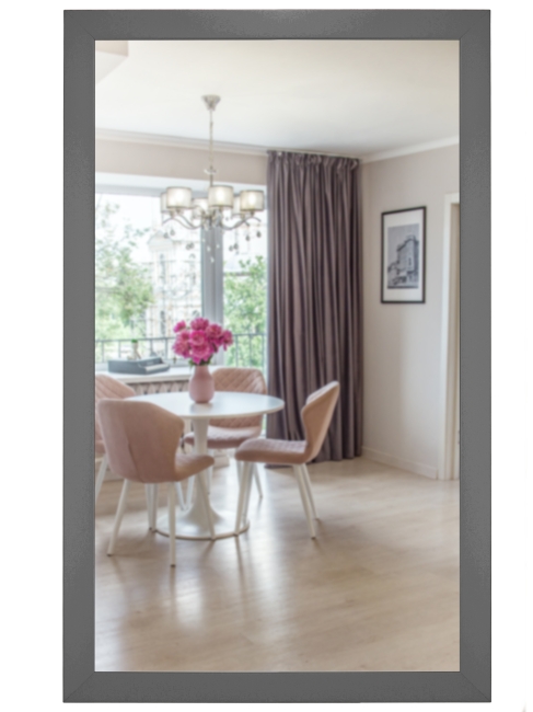 Зеркало настенное BeautyStyle 11 серый графит