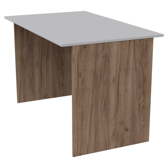 Офисный стол СТ-4 цвет Дуб Крафт+Серый 120/73/75,4 см