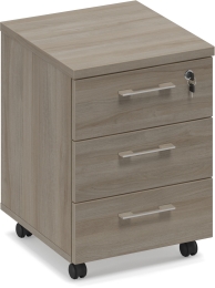 Тумба выкатная 3-ящичная с замком топ ДСП Вяз либерти МР 204 ВЛ/ВЛ 42/45/57 см