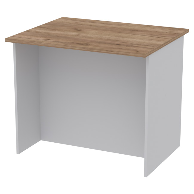 Переговорный стол  СТСЦ-8 цвет Серый+Дуб Крафт 90/73/76 см