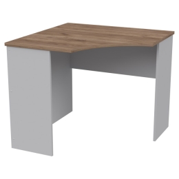Угловой стол СТУ-19 90/90/76 см цвет Серый+Дуб Крафт