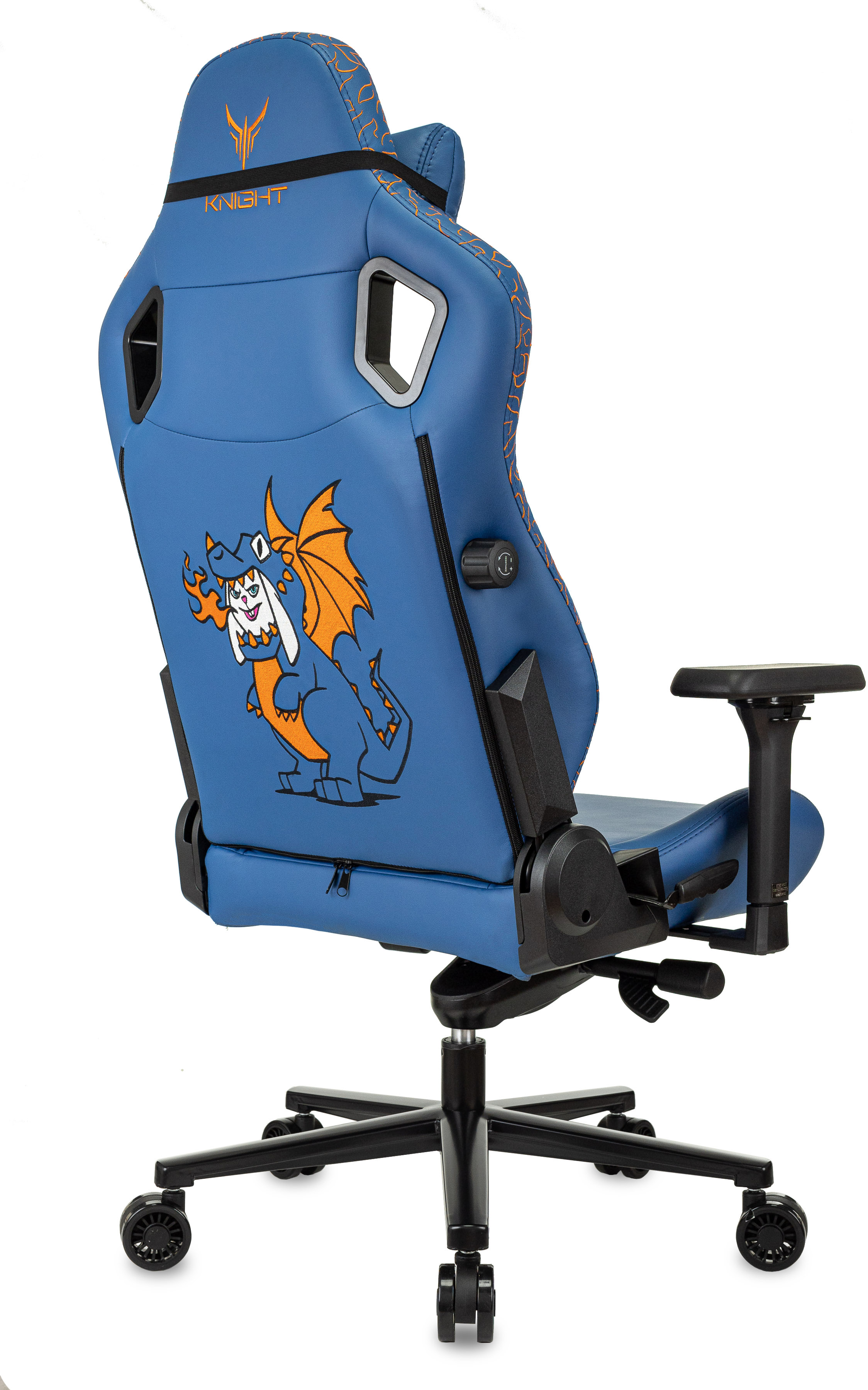 Кресло игровое Knight Craft Dragon синий