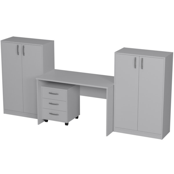 Комплект офисной мебели КП-20 цвет Серый