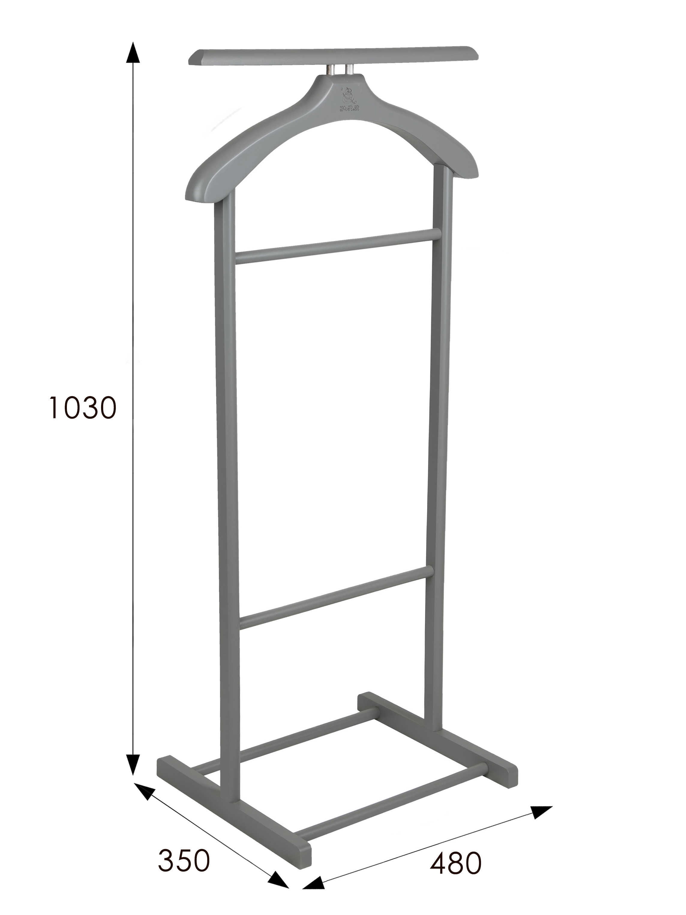 Вешалка костюмная В 21Н серый