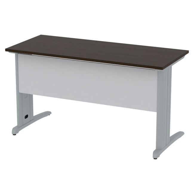 Стол на металлокаркасе СМ-42 цвет Венге+Серый
