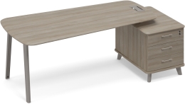 Стoл руководителя опорная тумба малая Вяз либерти ТМ М1 120  ВЛ ВЛ ВЛ 225,8/109,2/75,6