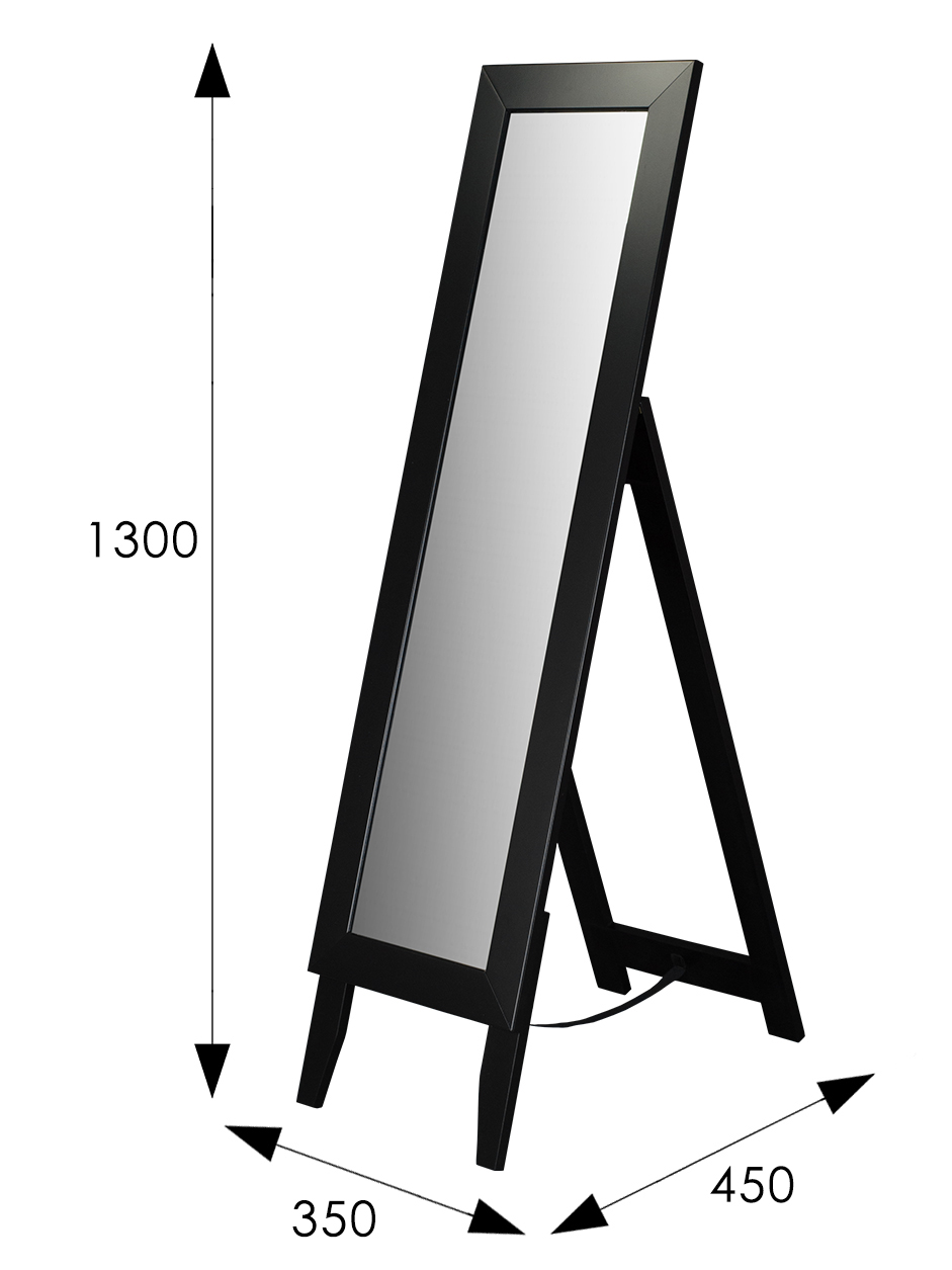 Зеркало напольное BeautyStyle 1 черный
