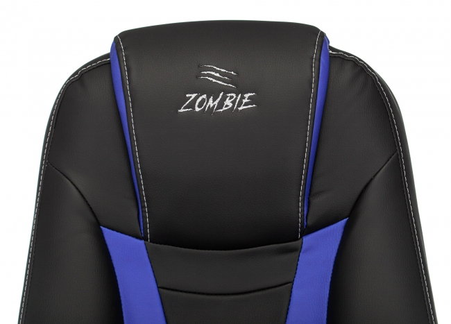 Кресло игровое Zombie 8 черный/синий