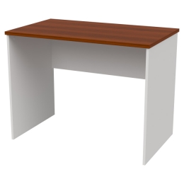 Офисный стол СТ-45 цвет Белый+Орех 100/60/76 см