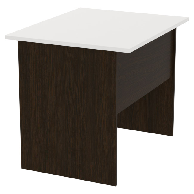Офисный стол СТ-8 цвет Венге+Белый 90/73/76 см