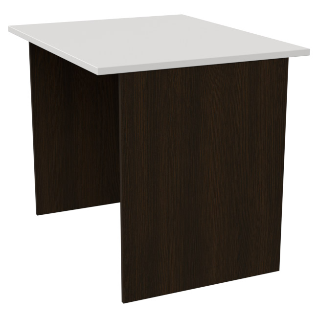 Офисный стол СТ-8 цвет Венге+Белый 90/73/76 см