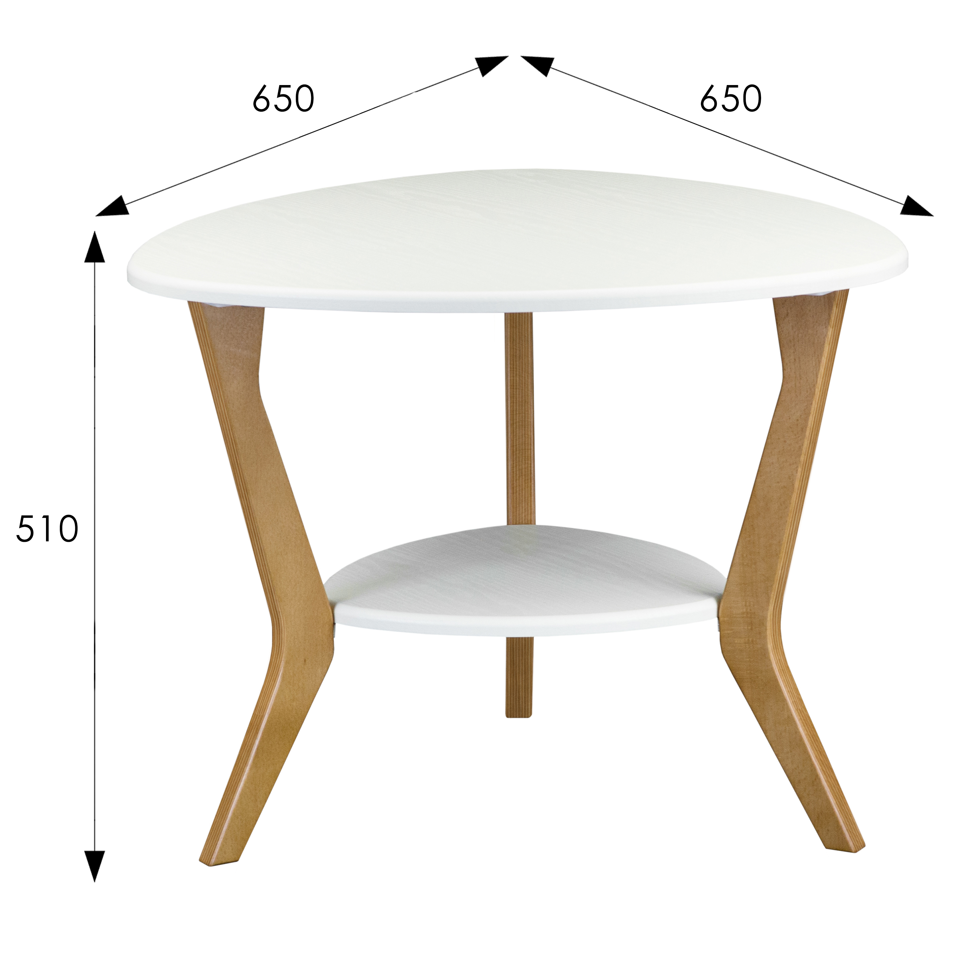 Стол журнальный BeautyStyle 15 белый/бук