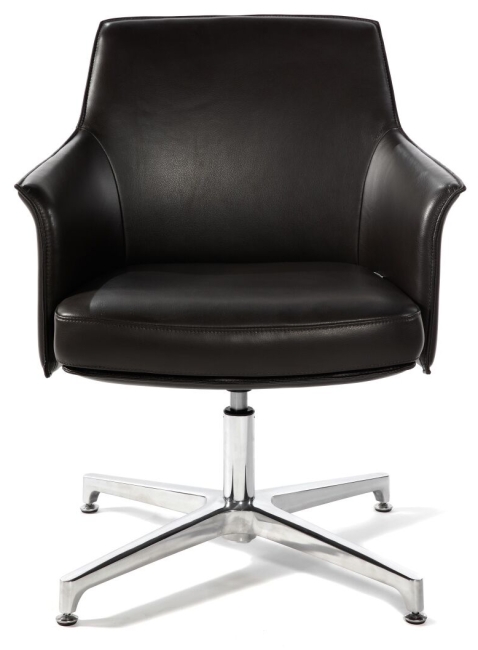 Офисное кресло Бордо CF черная экокожа