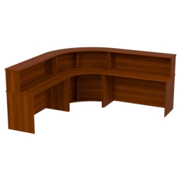 Стойка ресепшн комплект К/ПСУ-70 цвет Орех Итальянский 251/251/60/118 см