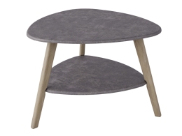 Стол журнальный Бруклин серый бетон/дуб сонома